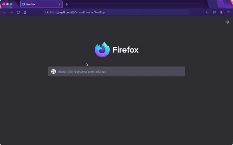 gif of fast repl startup time due to cached Nix environment