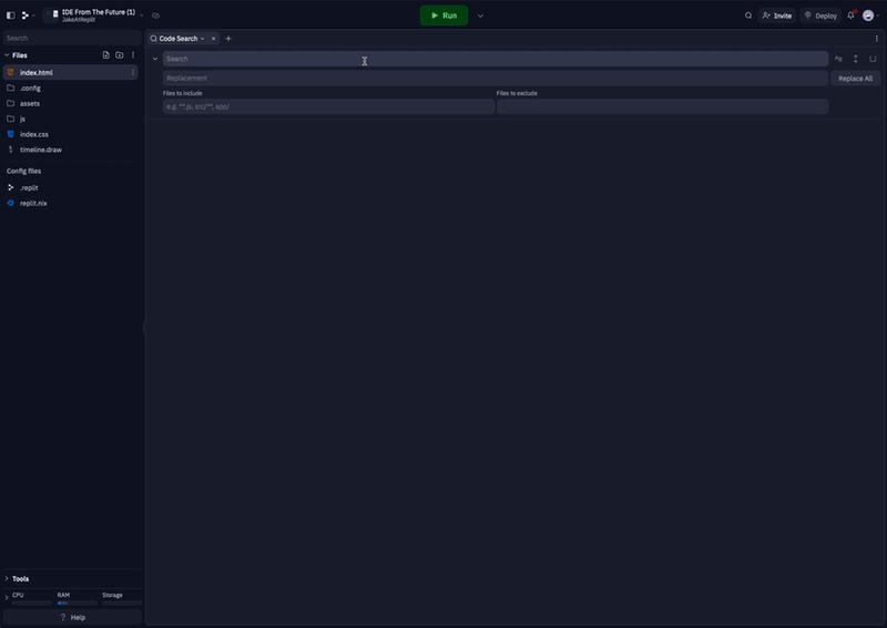Keyboard navigation example