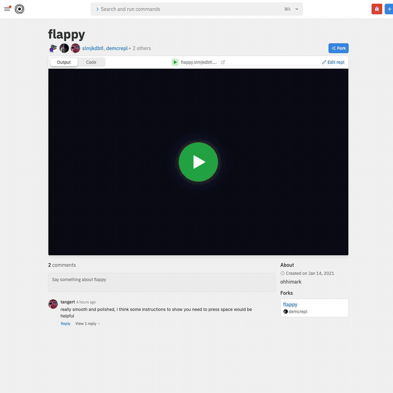 Flappy bird demo