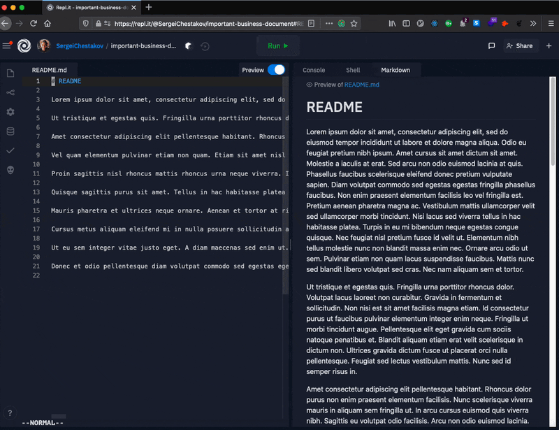 Markdown Preview Follow Cursor