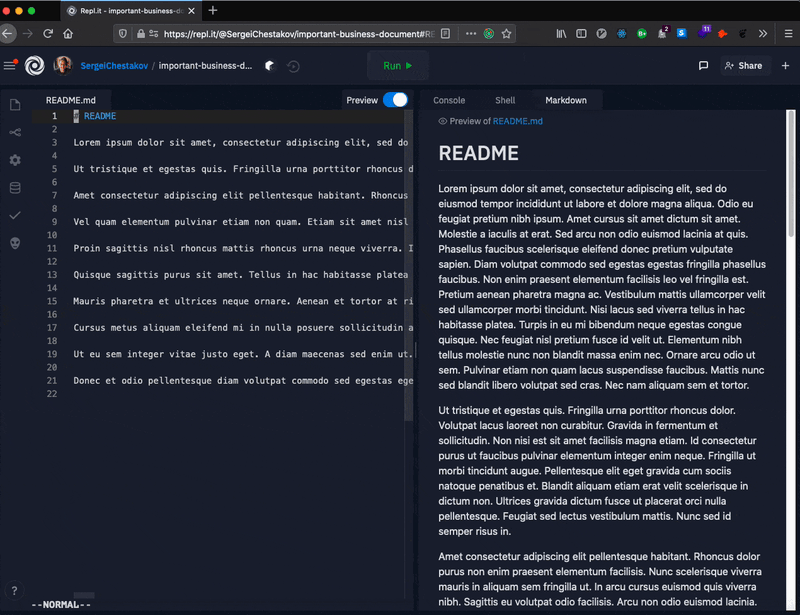 Markdown Preview Follow Cursor