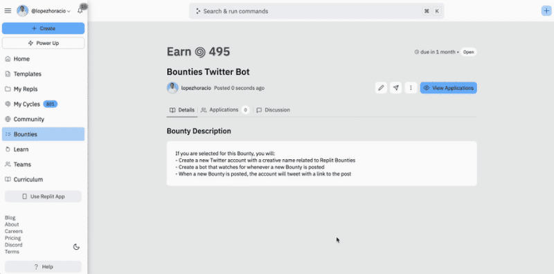Bounties step 1