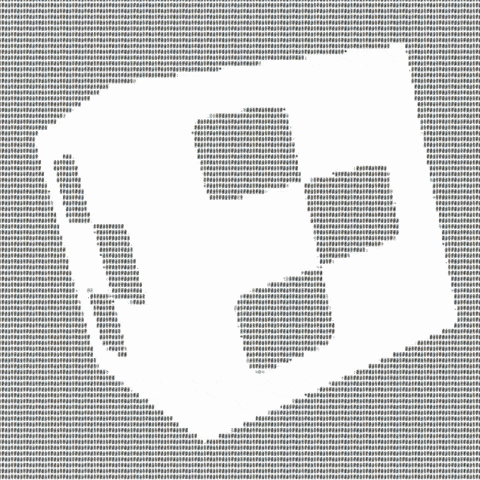 Animated logos and pixelated images representing the new Replit Brand