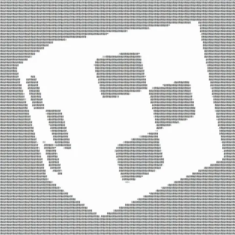 Animated logos and pixelated images representing the new Replit Brand