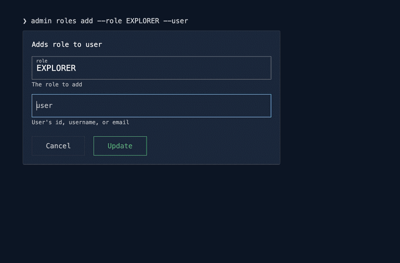 CLUI Interactivity